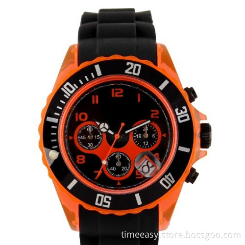 New Fashion Plastic Sports Watches with Japan Movement